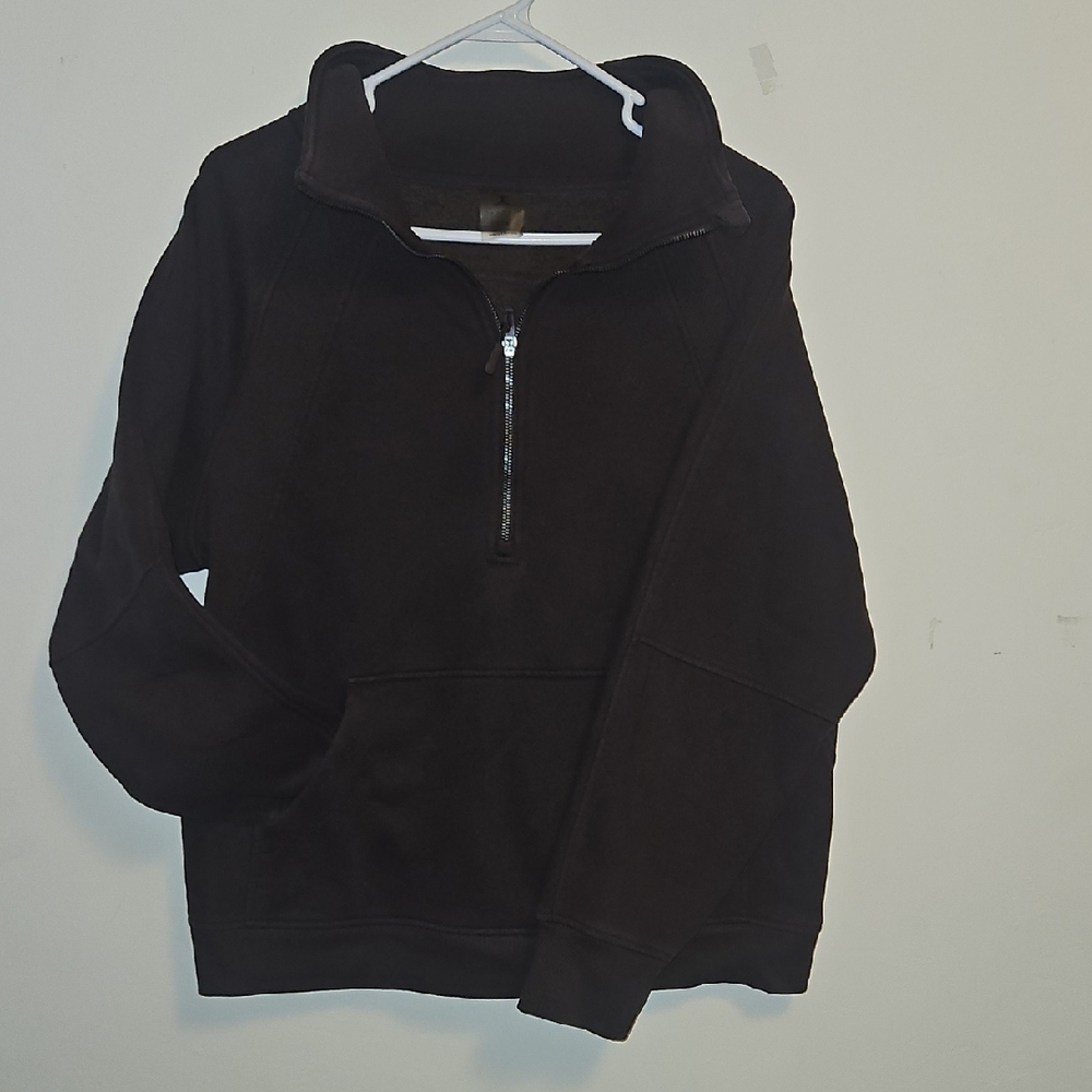 Danskin - Large - Half-Zip - Chocolate Brown